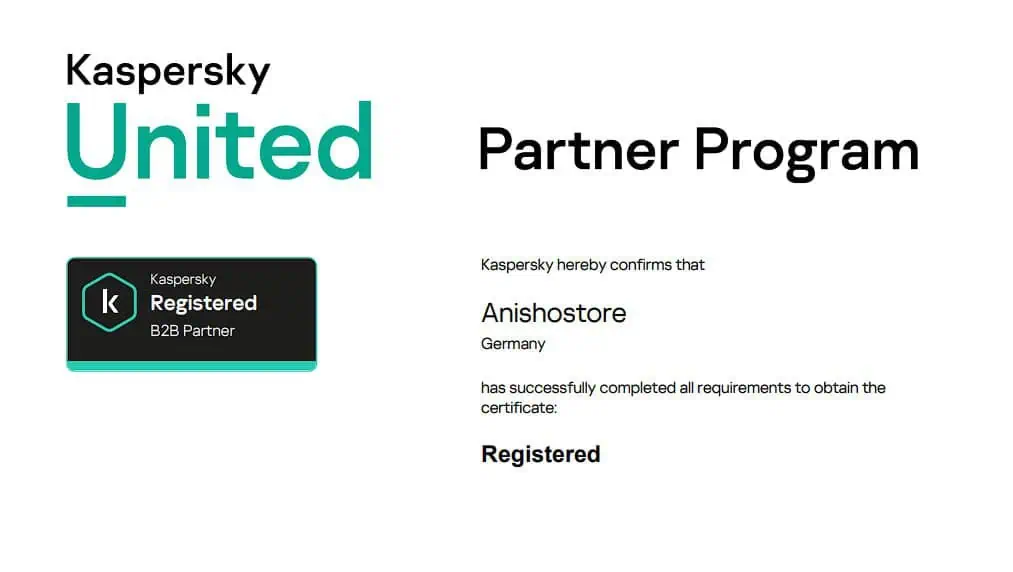 سند همکاری Kaspersky