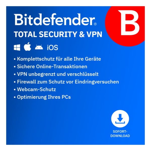 Bitdefender Total Security + VPN