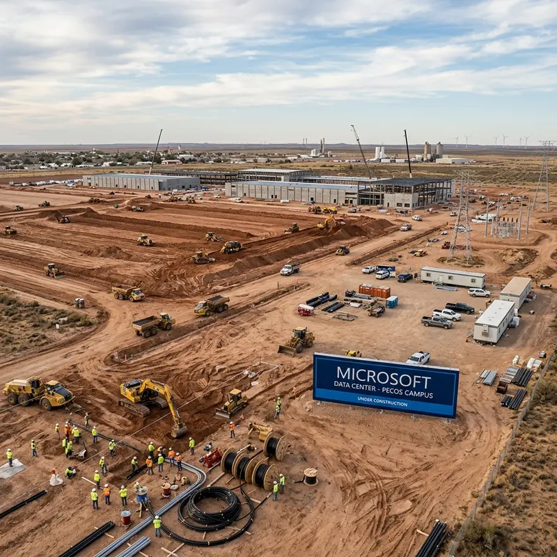 Microsoft plant neues Rechenzentrum in Pecos